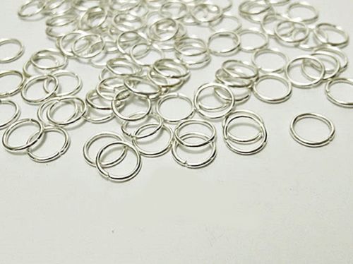10 Pack 925 Sterling Silver 24Gg 4mm Open Rings for Jewelry Making and Crafting