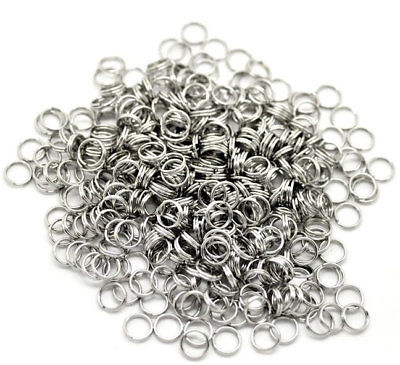 7mm Stainless Steel Split Rings Surgical Steel x 100 SS010