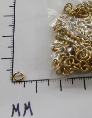 63531    Jump Rings 4mm Oval   Gold  / Jewelry Findings -  1 ounce  SALE