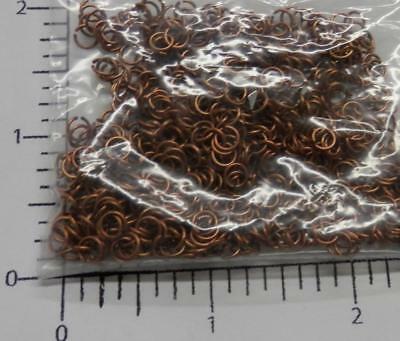 63545    Jump Rings 4mm Round Copper / Jewelry Findings - 1 ounce  SALE