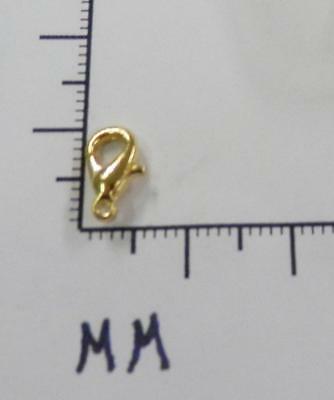 61649      Lobster Claw in Gold Plate 9 mm/ Jewelry Findings - by Dz SALE