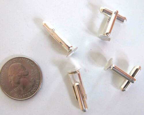 STERLING SILVER Cufflinks 2 PAIRS Jeweler Findings Men's CUFFLINKS Jewelry DIY