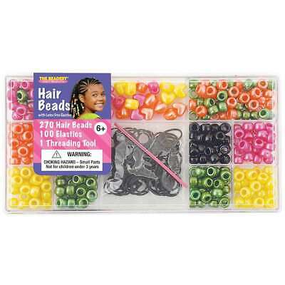Large Hair Bead Box Kit Bright Pearl 045155886512