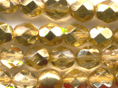 6mm FIRE POLISHED Faceted Round CZECH GLASS beads 97387