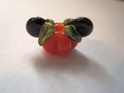 Fall Mouse Ears Focal Handmade Glass Lampwork Bead by TH sra