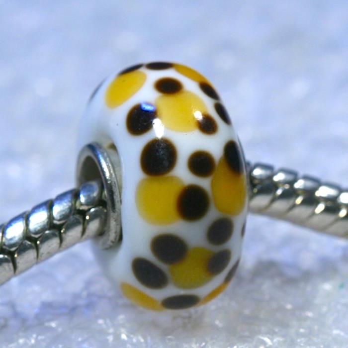 Single Core European Murano Lampwork Style Glass Bead-