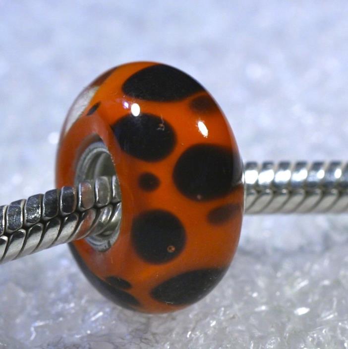 Single Core European Murano Style Glass Bead-
