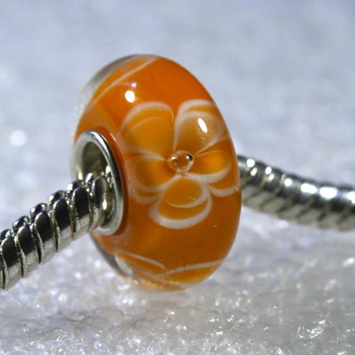 Single Core European Murano Style Glass Bead-