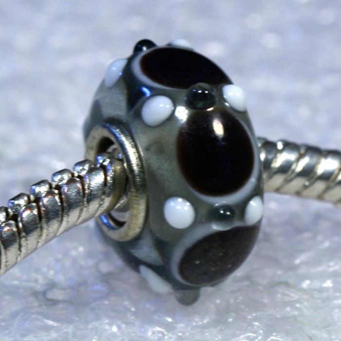 SINGLE CORE EUROPEAN MURANO STYLE GLASS BEAD CHARM-