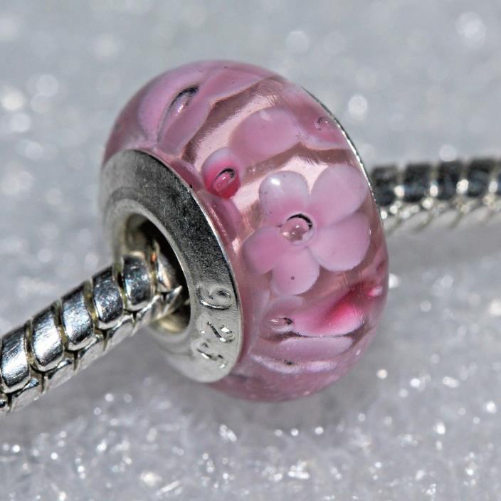 SINGLE CORE EUROPEAN MURANO STYLE GLASS BEAD-  