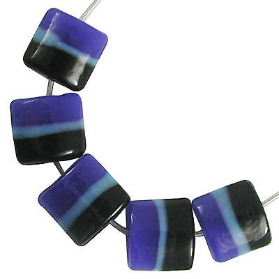 Trez Handmade Glass Lampwork Beads (Set of 10; Small Hole 1.5mm) Pillow 216