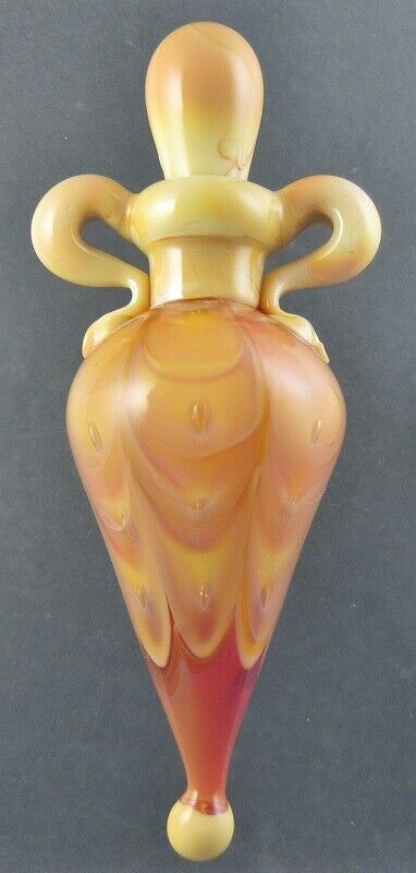 MORNING GLOW Handmade Lampwork Glass Focal Vessel Amphora Leah Nietz SRA N39