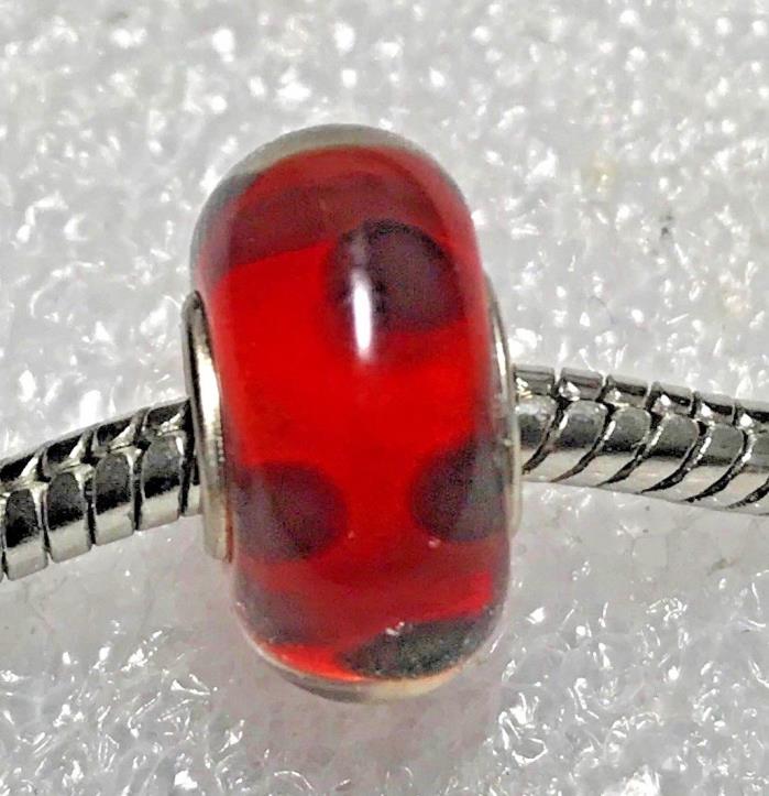 SINGLE CORE EUROPEAN MURANO STYLE GLASS BEAD-