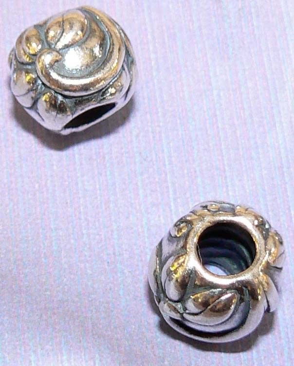 1 .925 Silver Bali Bead Jewelry Large Hole fits Euro #J6003