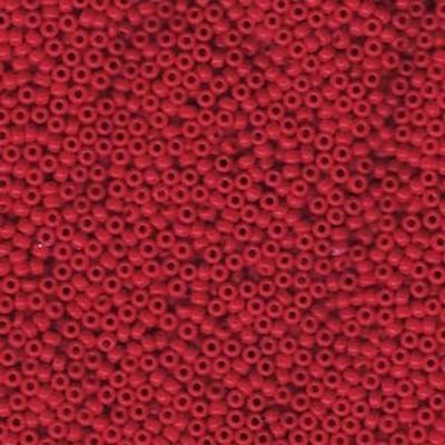 Miyuki Seed Beads 8/0 Opaque Red 8-408 Glass 22 grams Size 8 Round