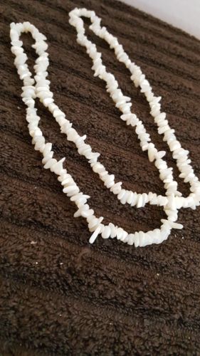 Mother of Pearl Chip Necklace approx 34