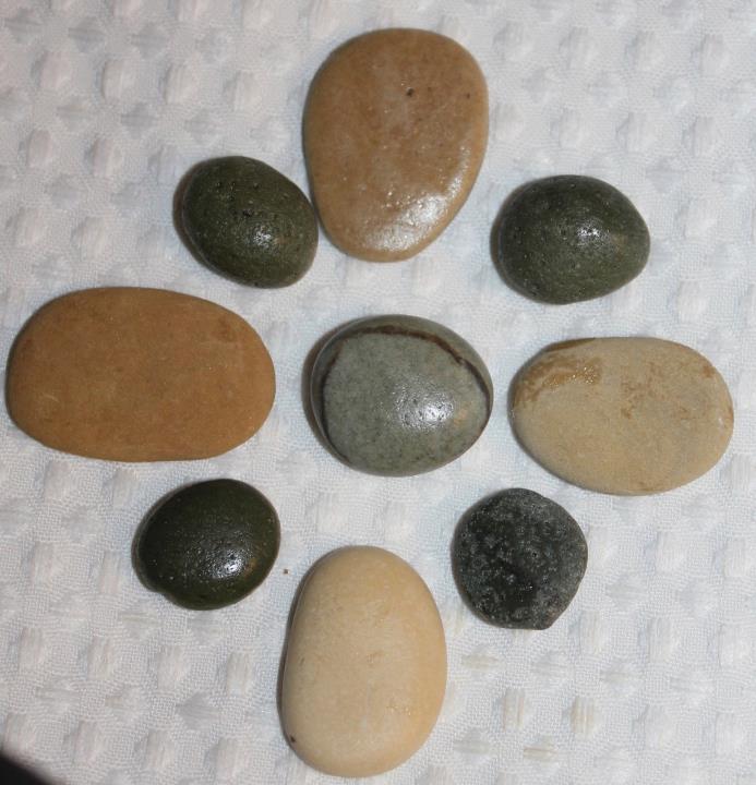 LAKE MICHIGAN STONE KIT~SET OF 9 STONES~ APROX. 1