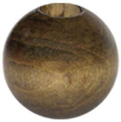 Round Wood Beads 32mm 2/Pkg Walnut 725879709211