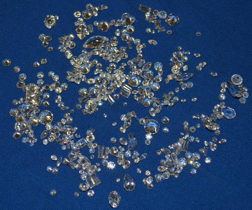 125 Carats of Cut CZs Cubic Zironia ~ Nice Selection for Jewelry ~FREE SHIPPING