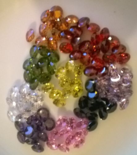 6mm 8mm 10mm Round Cubic Zirconia 10 Colors Available w/ MultiPurchase Discount