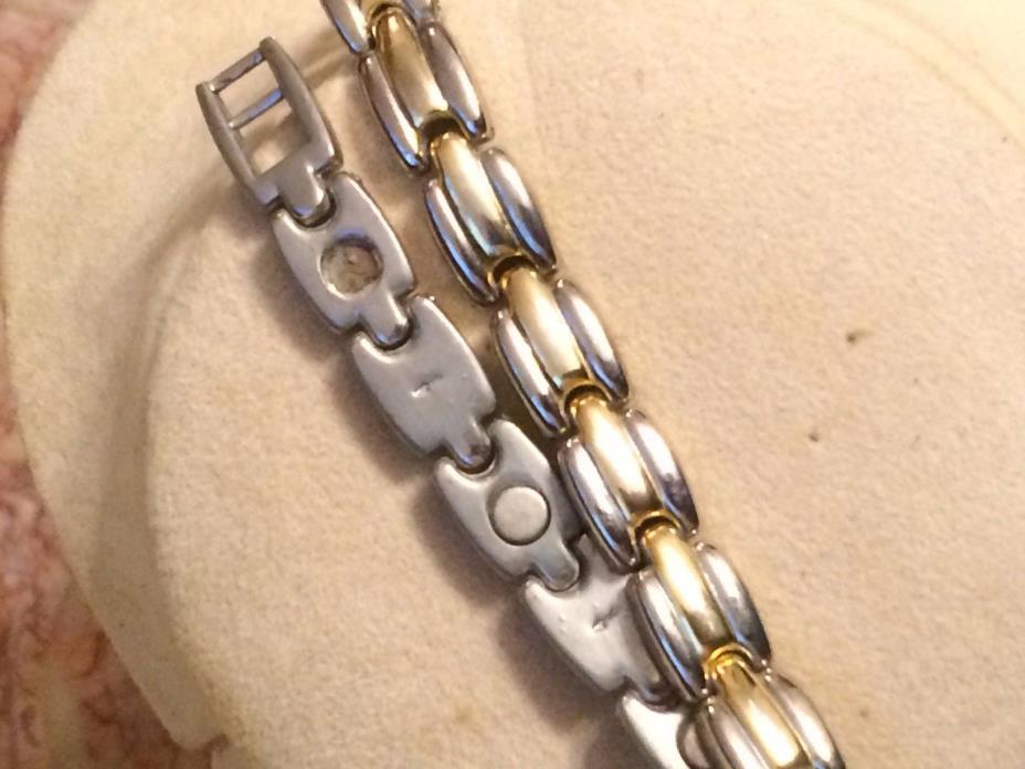 Small Silver Bracelet Wide Children's Small Adult Chain Link Style 7¨ Vintage