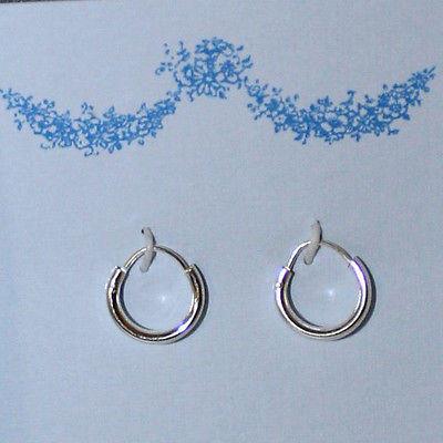 Adorable Sterling Silver Tiny Hoop Earrings-WOW!