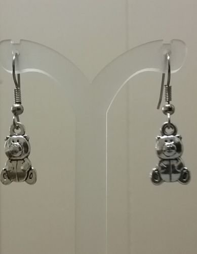 teddy bear earrings