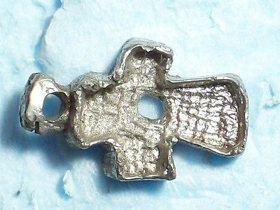 PENDANT SILVER COLOR METAL CROSS 1 1/16” X 11/16” X 3/16” THICK