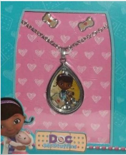 DOC MCSTUFFINS  GIRL'S NECKLACE AND  EARRINGS SET