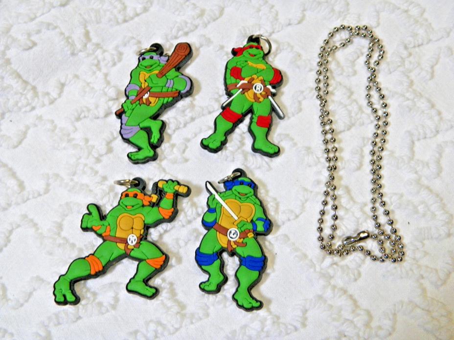 New Ninja Turtles 4 Pendants With 18