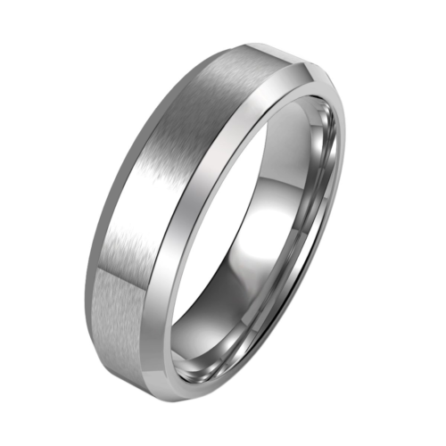 COOLMAN 7MM Stainless Steel Ring Wedding Band for Men Engagement Ring Comfort