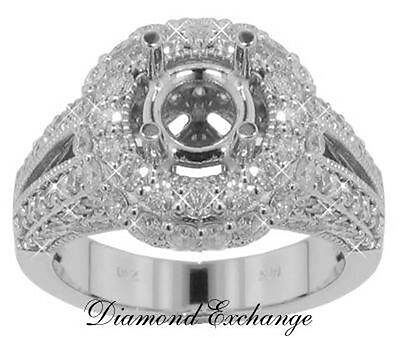 2.50 CT Tw Lady's Semi Mount Engagement Ring In Platinum