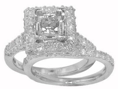 2.75 CT Semi Mount Round Cut Diamond Engagement Ring In Platinum