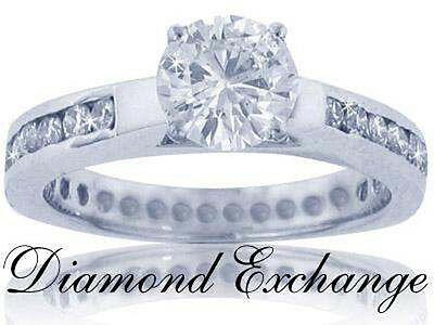 2.76 CT Women's Round Cut Diamond Engagement Ring In Platinum