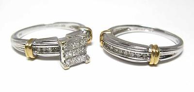 Women's 1.0CT Diamond Engagement Promise Ring Wedding band 14K White Gold