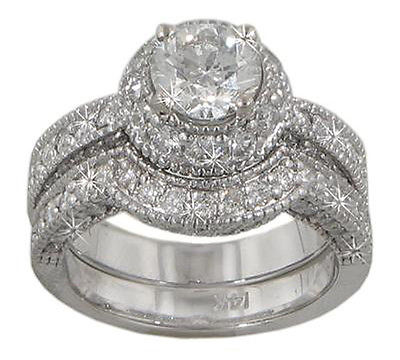 3.66 Women's Round Cut Diamond Engagement Ring In Platinum