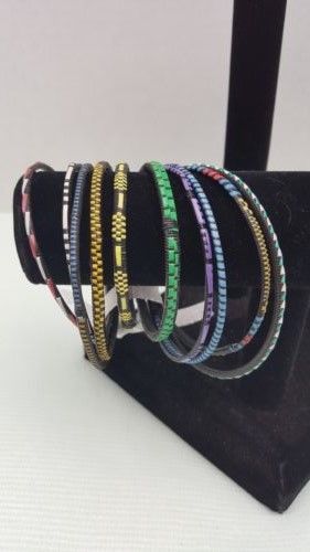 New - HANDMADE African TUAREG  BANGLE BRACLETS from MALI -  Set of 10