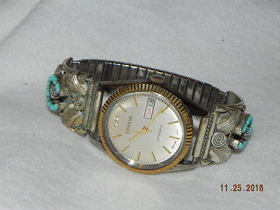 Pre-Owned Mens Geneva Automatic Watch  marked Sterling S RAY