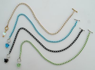 Color & Size Choice NICKEL FREE classic aluminum ankle bracelet w toggle pendant