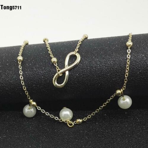 New Fashion Women Anklet Charm Trendy Artificial Pearls Jewelry Anklet T5G1 01