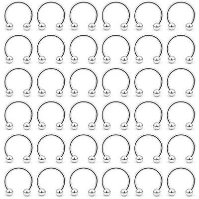 Ftovosyo 36PCS 20G Nose Hoop Rings Surgical Steel Septum Ring Tragus Cartilage