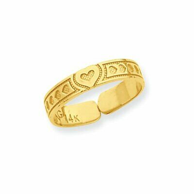 Goldia 14k Yellow Gold Heart Toe Ring