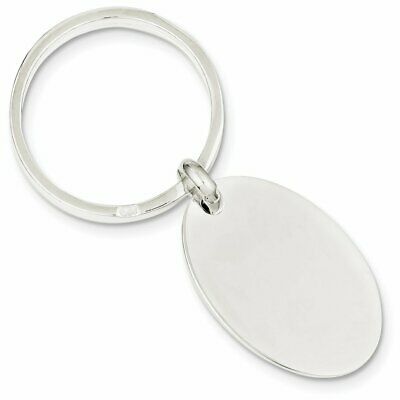 Goldia Sterling Silver Oval Key Ring