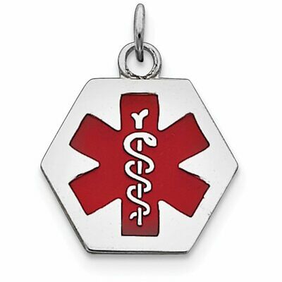 Goldia Sterling Silver 22mm Medical Jewelry Pendant