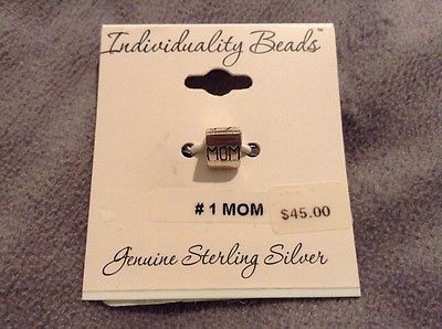 Individuality beads genuine sterling silver # 1 mom