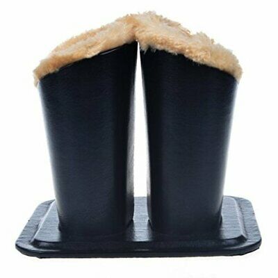Eyeglass Holder Black PU Leather Glasses Stand Case Plush Lined Protective Or