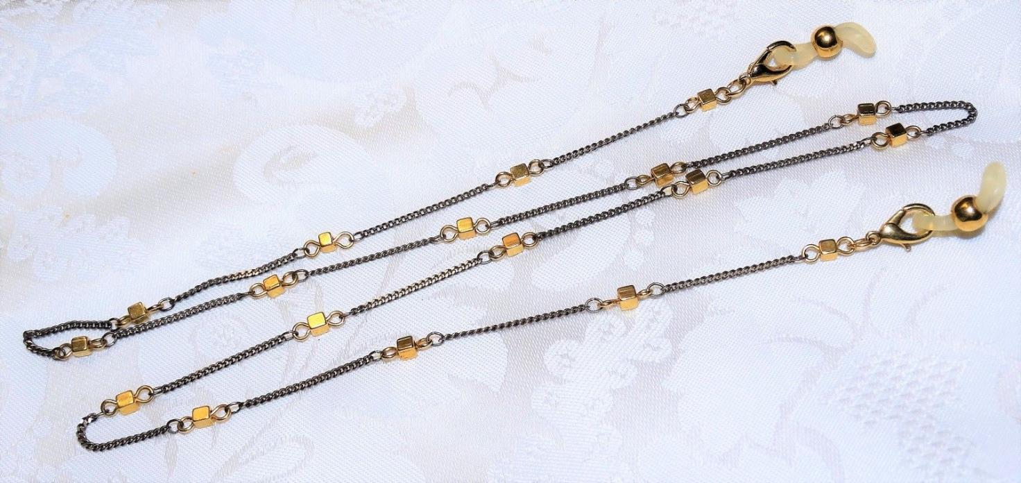 CHAIN EYEGLASS Vintage STRAND Gold/Silver Plated Tone Mix Fancy 28