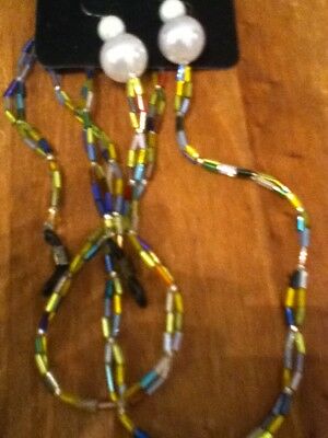 Eyeglass / Sunglass  chain holder..Handcrafted..Beaded.. Multi colors..NWT