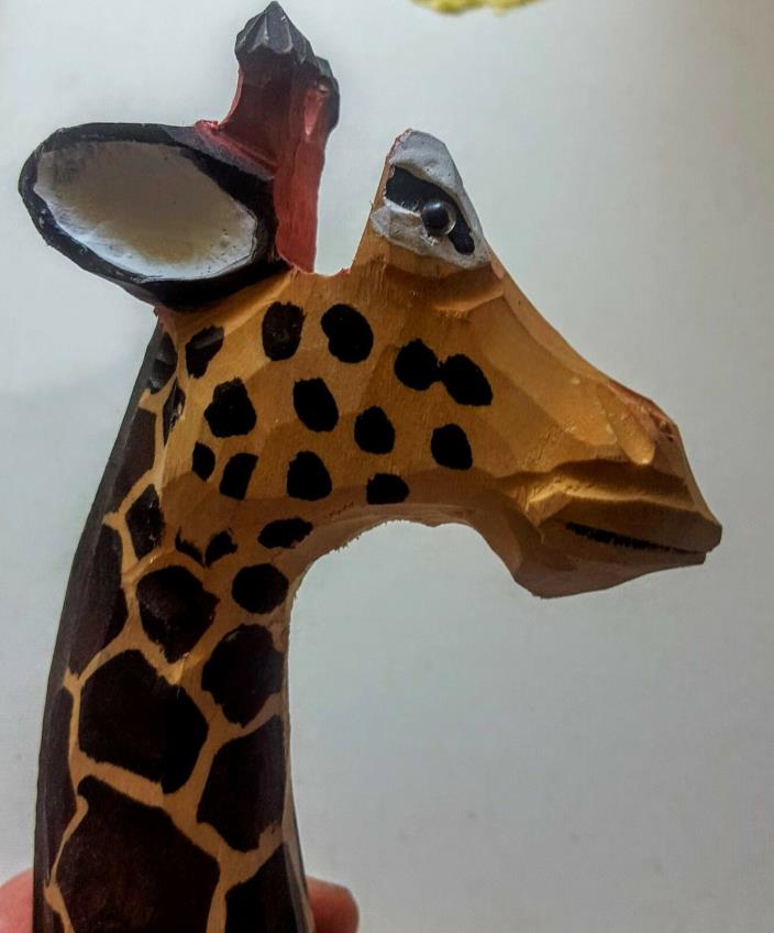 GIRAFFE PEEPERS Wood Eyeglass Holder Glasses Display Stand Cute Animal Gift EUC