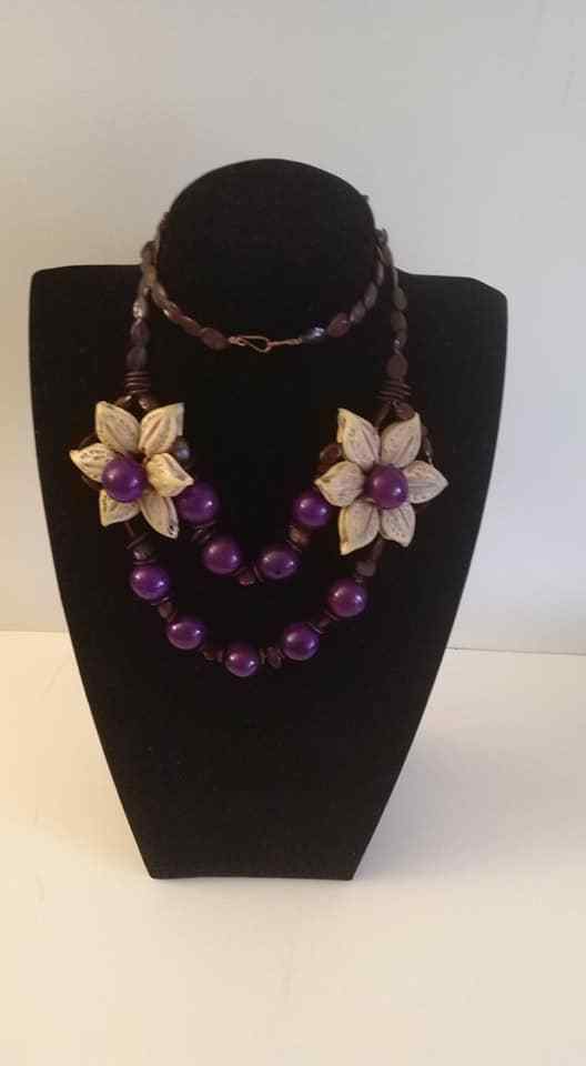 New Designer Purple Causal Necklace